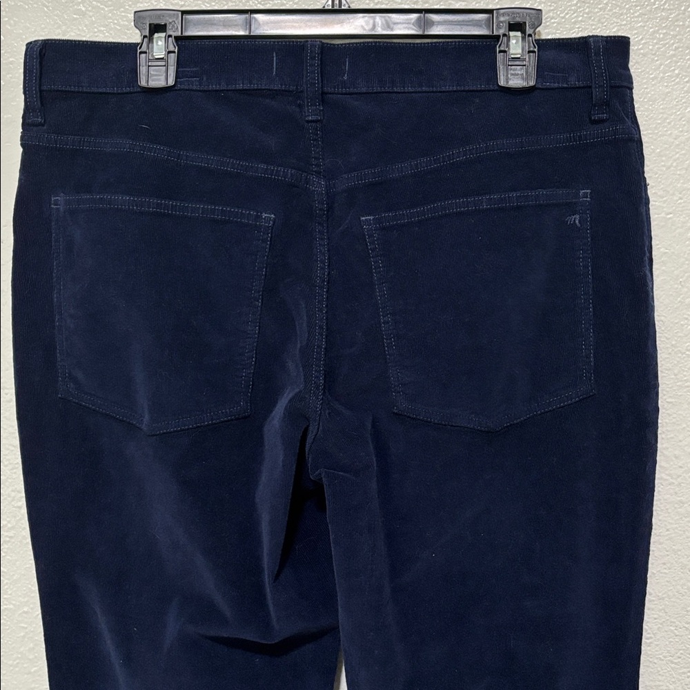 Madewell Women Corduroy Pants Straight Leg Dark Blue Kick out Sz 31 New Midrise - Picture 4 of 14